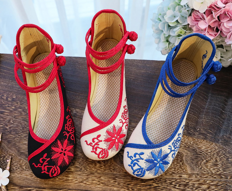 Embroidered Heritage Flats